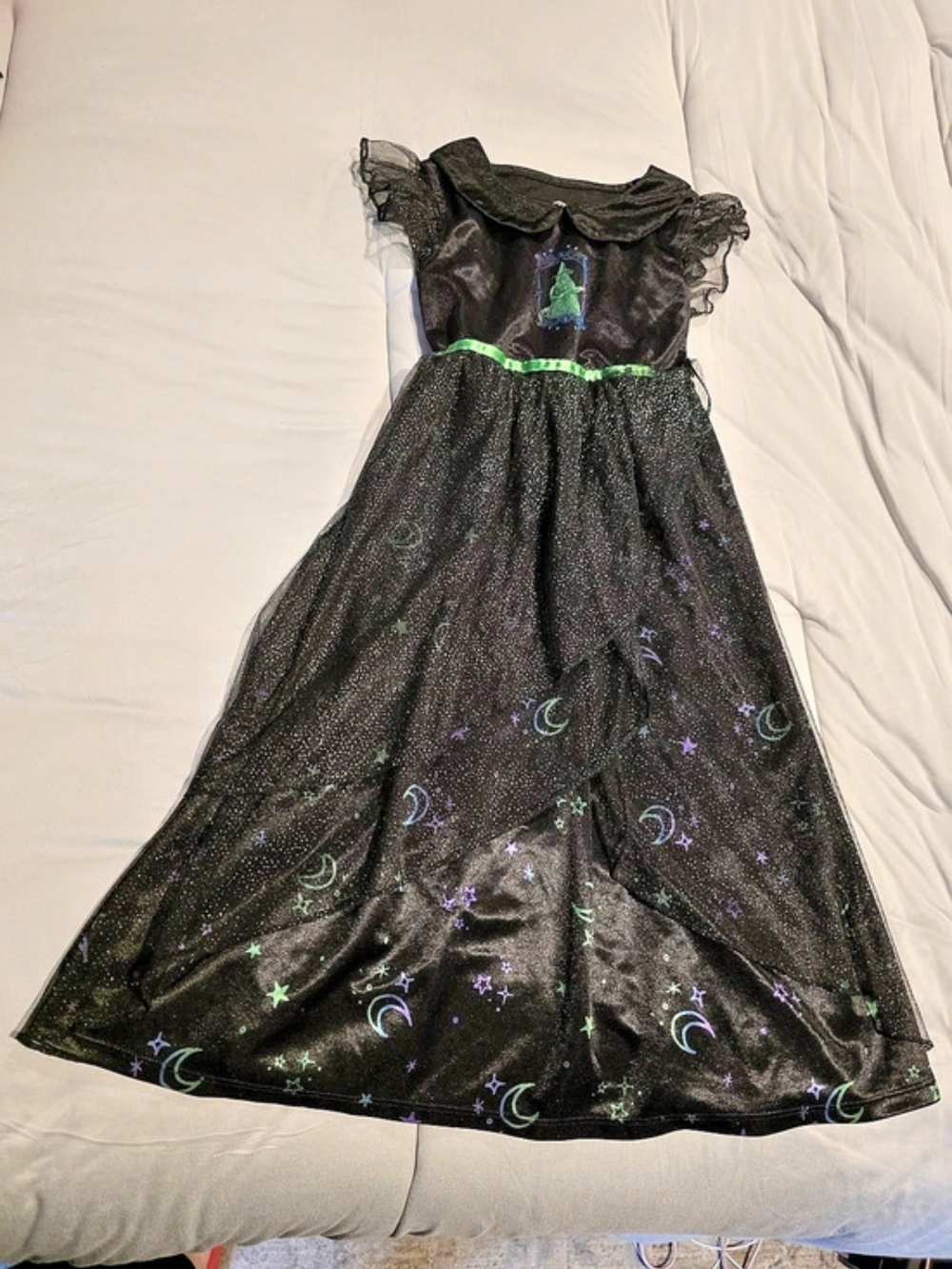 Universal Wicked Elphaba Costume Sleep Dress In Black & Green